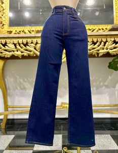 High Waisted Straight Leg Jeans