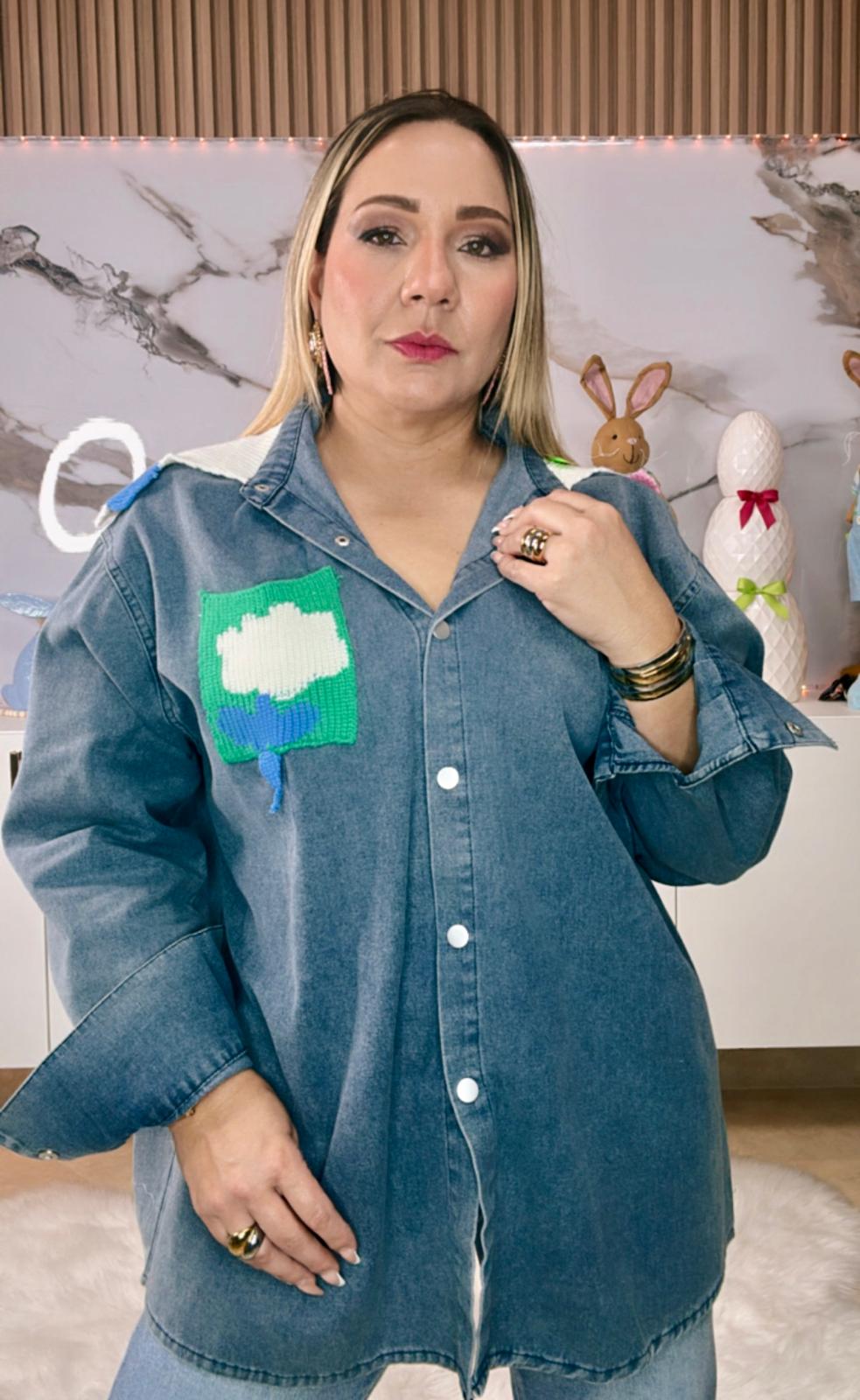 Snow Denim Top