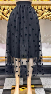 Heart Maxi Skirt