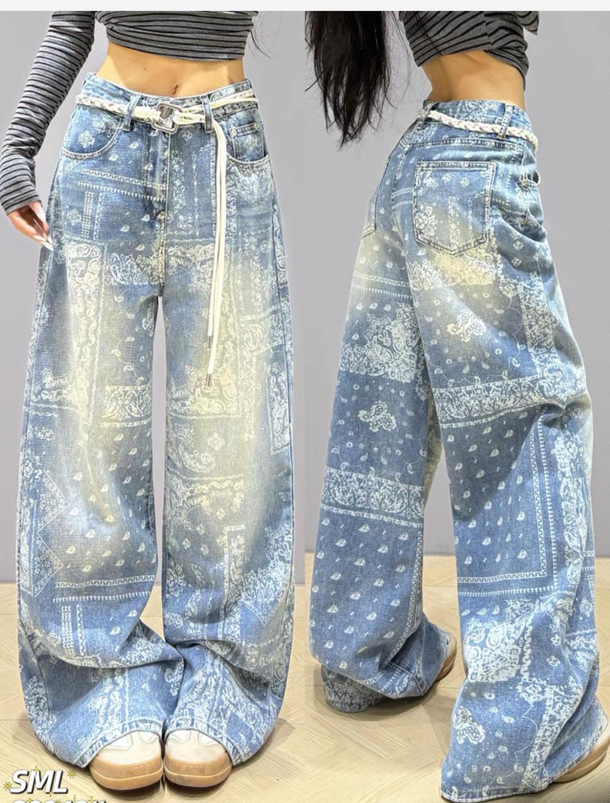 Lace Paint Jeans