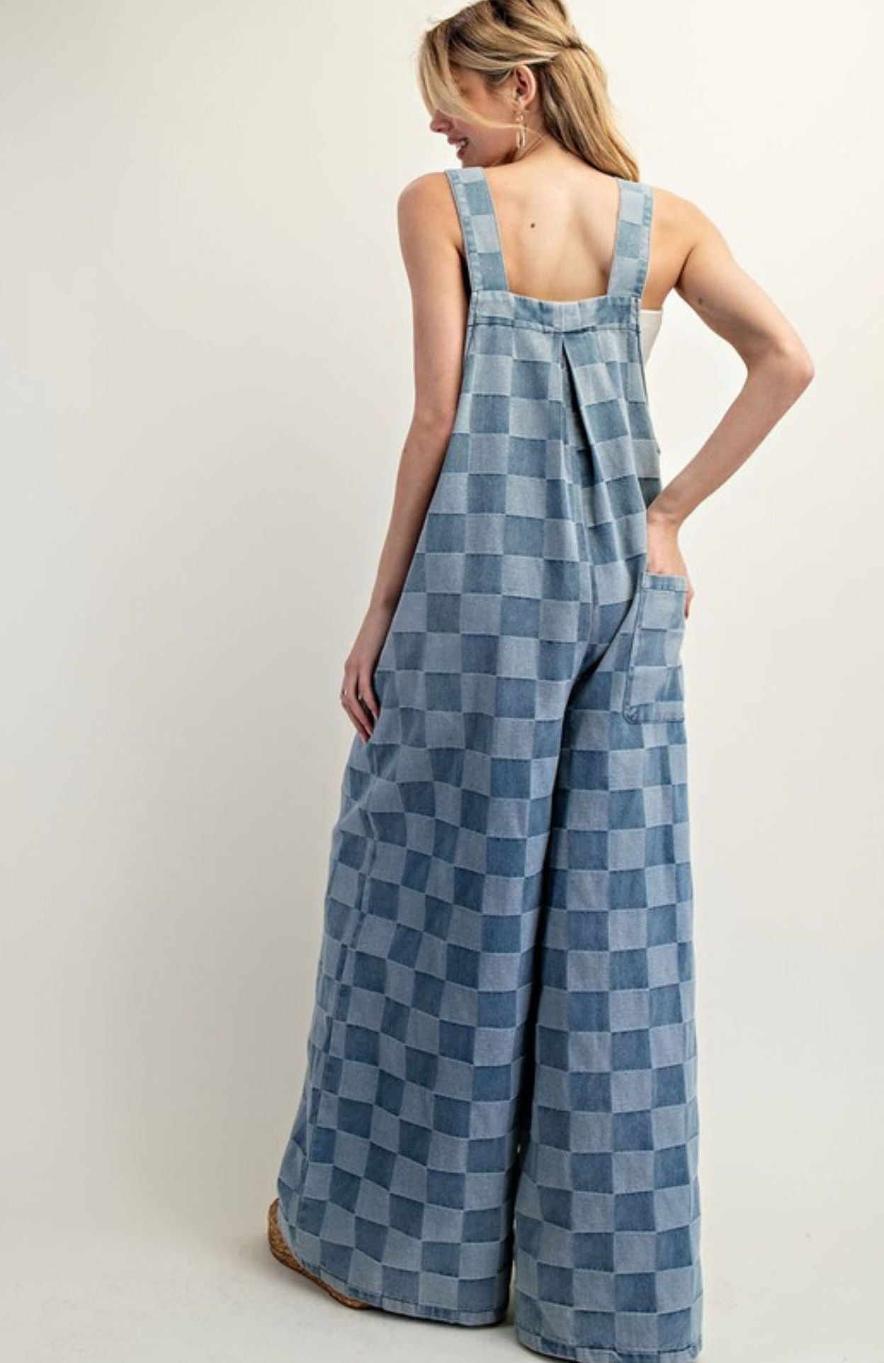 Checkers Denim Jumpsuit