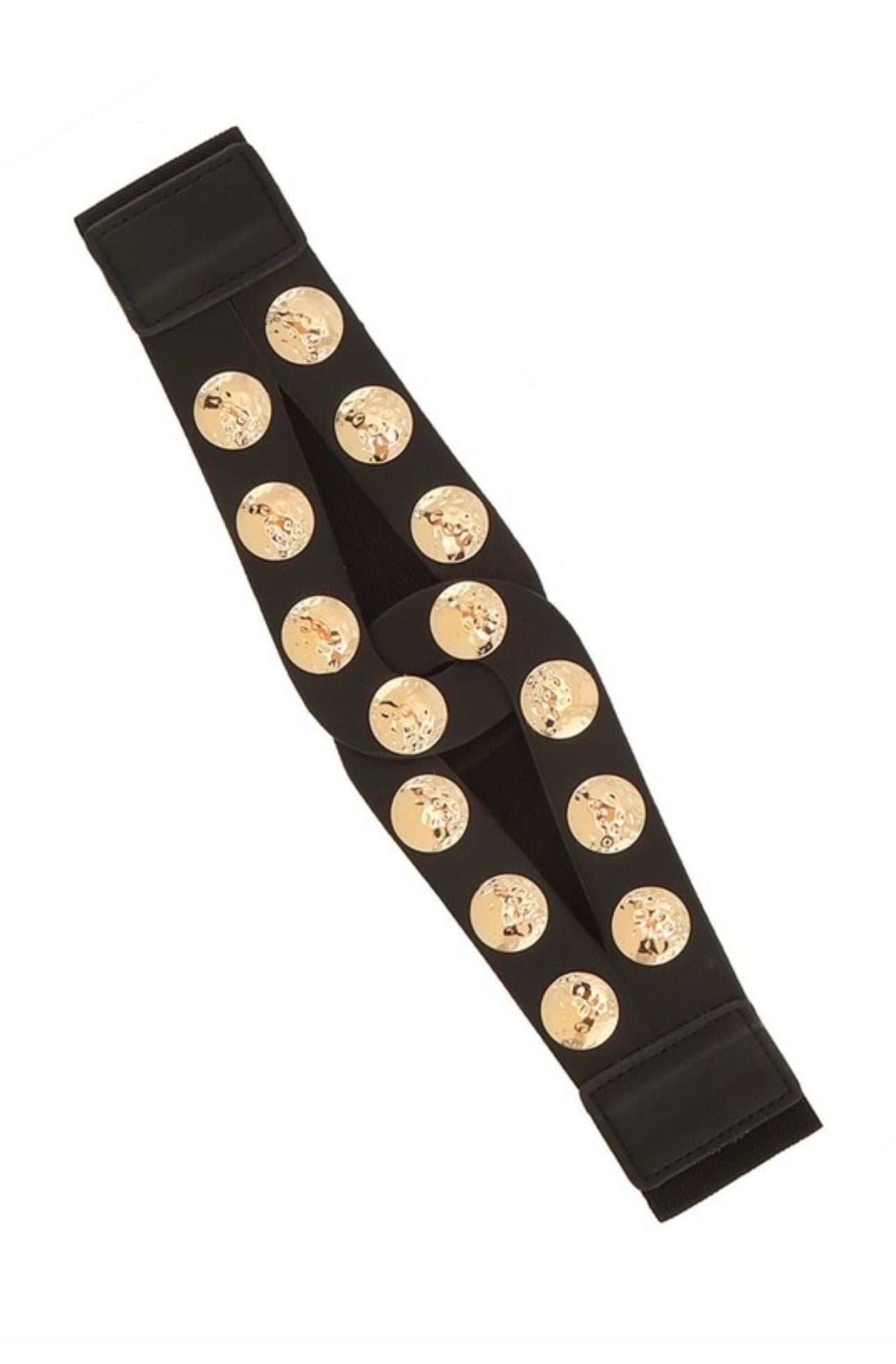 Metal Stud Accent Elastic Corset Belt