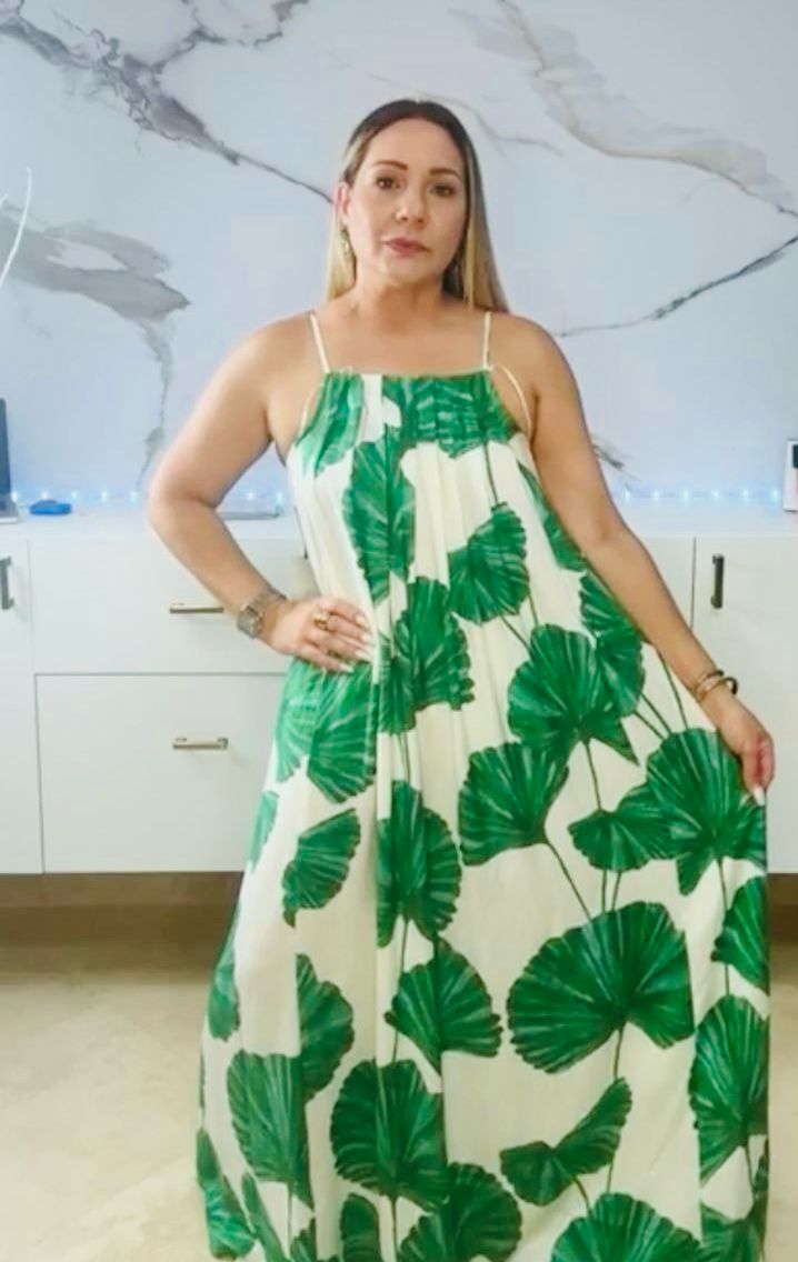Leaf Maxi Dress