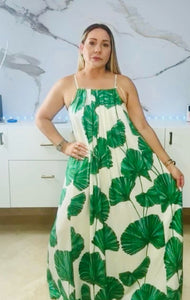 Leaf Maxi Dress