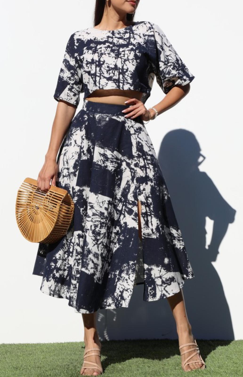 Tie Dye Skirt Set