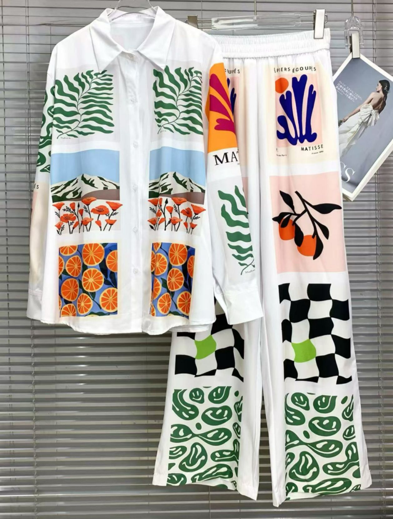 Tropical Pant Set
