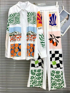 Tropical Pant Set