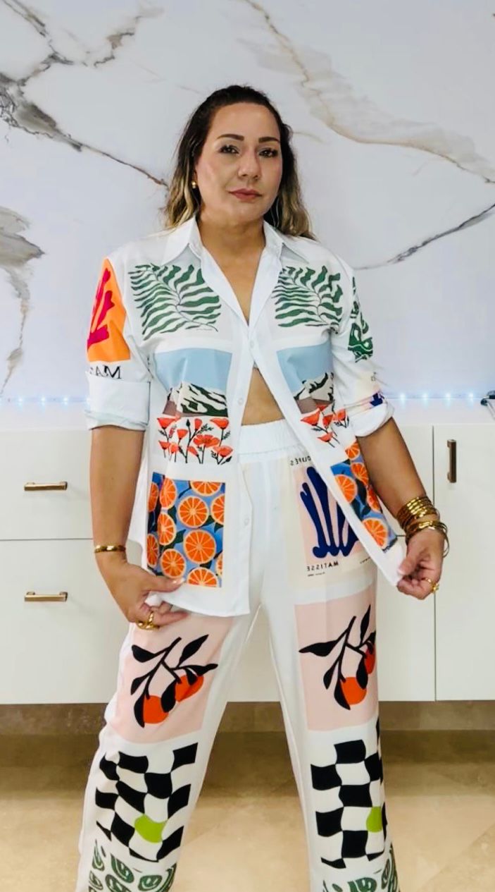 Tropical Pant Set