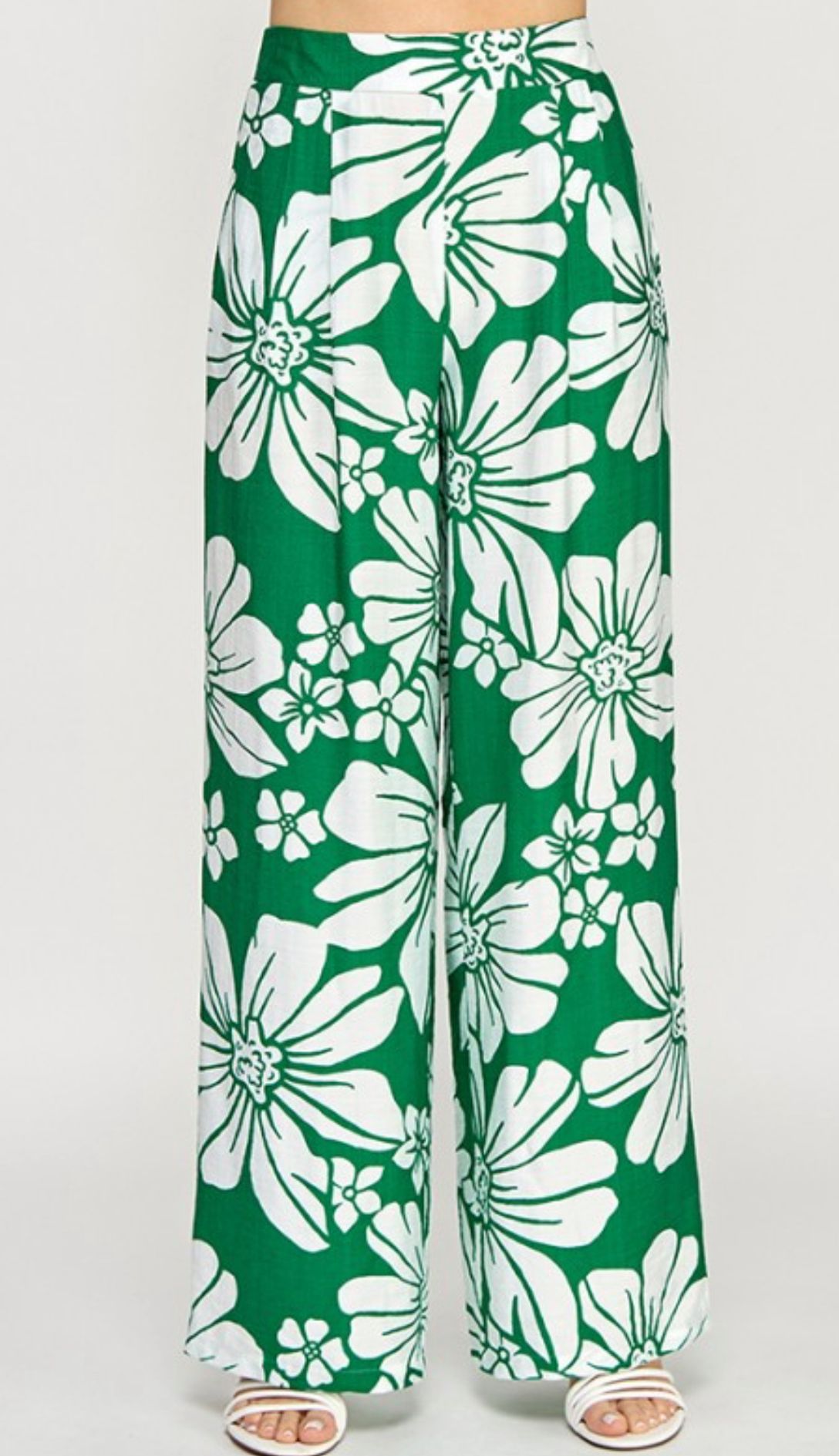 Floral Green Pant