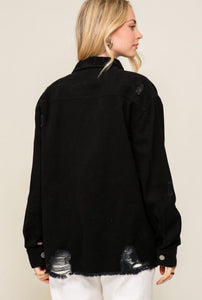 Ripped Denim Jacket