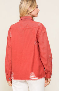 Ripped Denim Jacket